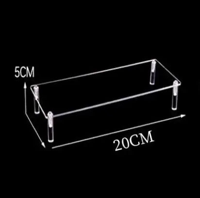 1-4 Tier Acrylic Display Stand Durable Display Rack For Cupcake Perfume Doll Transparent Trapezoidal Blind Box Storage Shelf