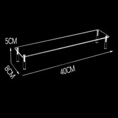 1-4 Tier Acrylic Display Stand Durable Display Rack For Cupcake Perfume Doll Transparent Trapezoidal Blind Box Storage Shelf